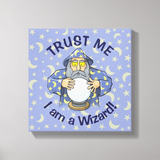 Wizard with Ball Canvas Print (Front)