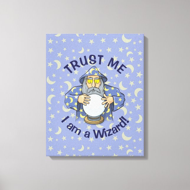 Wizard with Ball Canvas Print (Front)