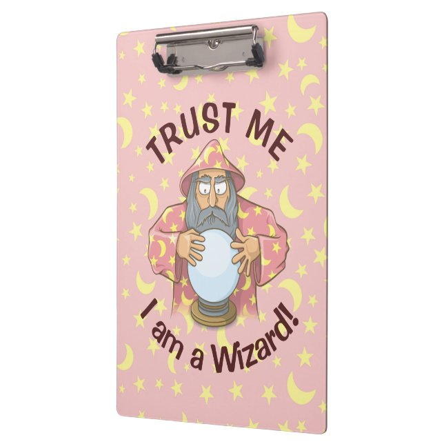 Wizard with Ball Clipboard (Left)