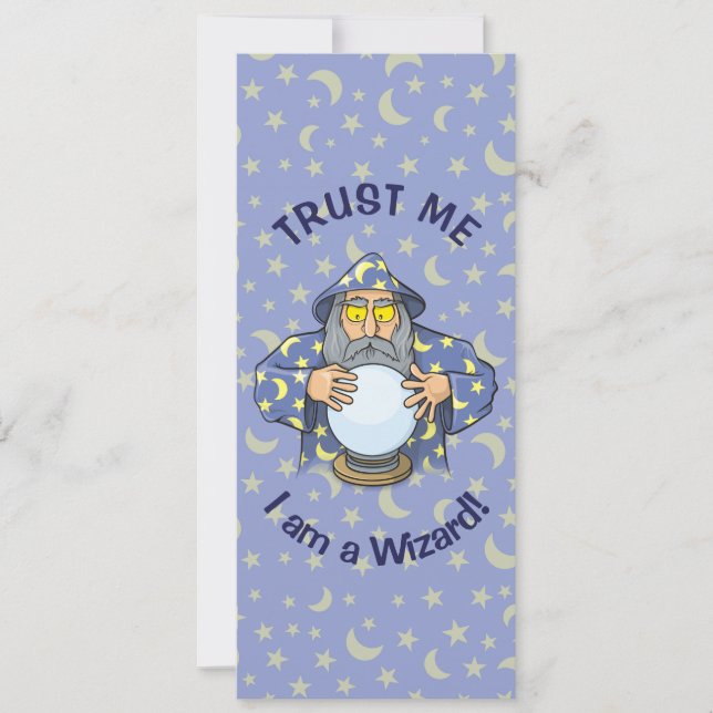 Wizard with Ball Invitation (Front)