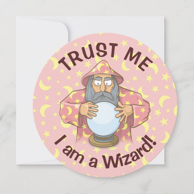 Wizard with Ball Invitation (Front)