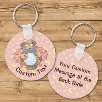 Wizard with Ball Keychain