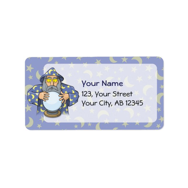 Wizard with Ball Label (Front)