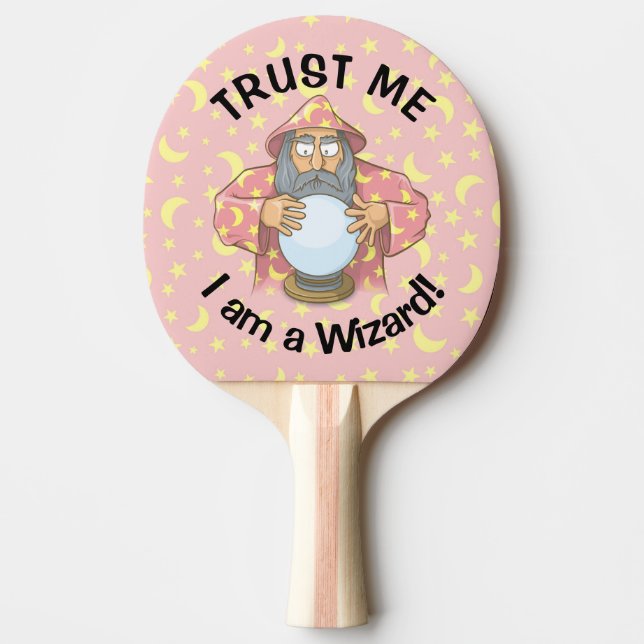 Wizard with Ball Ping Pong Paddle (Front)