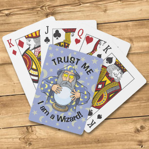 Wizard with Ball Playing Cards