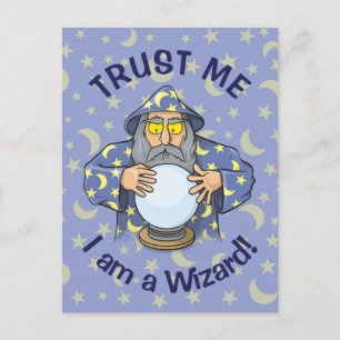 Wizard with Ball Postcard