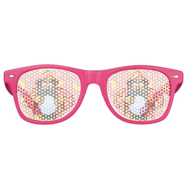 Wizard with Ball Retro Sunglasses (Front)