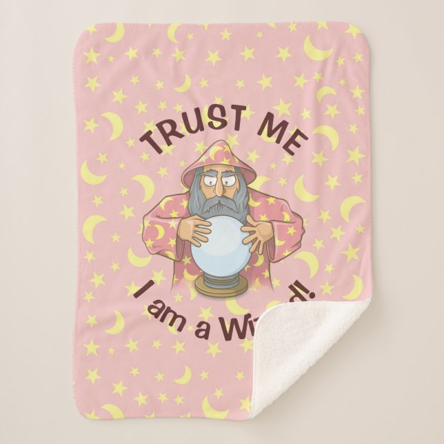 Wizard with Ball Sherpa Blanket (Front)