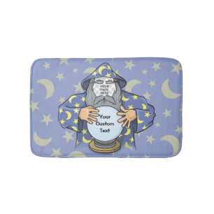Wizard with your face bath mat