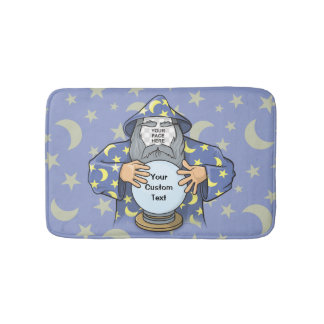 Wizard with your face bath mat