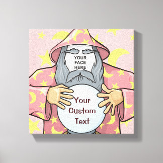 Wizard with your face canvas print