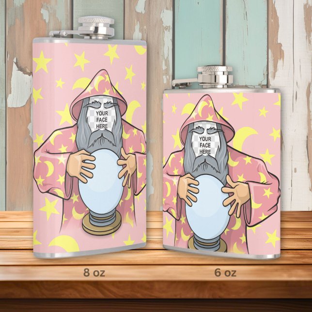 Wizard with your face hip flask (Creator Uploaded)