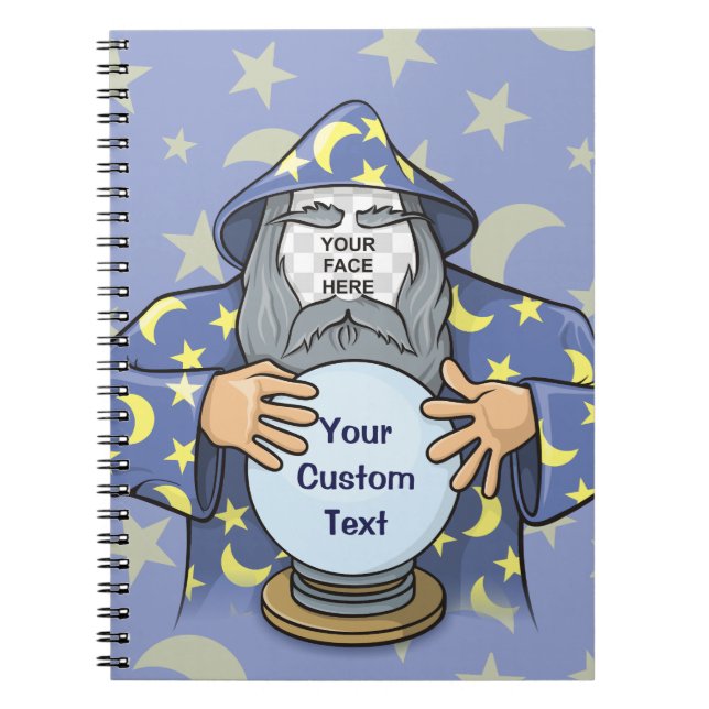 Wizard with your face notebook (Front)