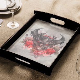 Wizardry   Red Eyed Smoky Demon Beast with Roses Tissue Paper