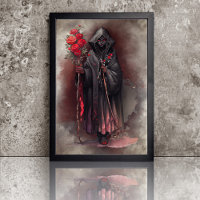 Wizardry | Shadowy Dark Witch Glowing Red Eyes