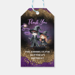 Wizards and Witches Favours Goody Bags Gifts Custo Gift Tags