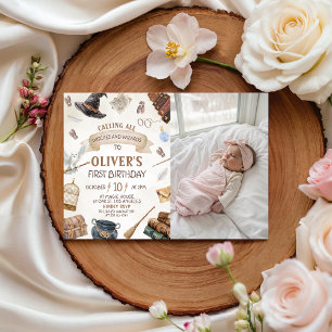 Wizards Birthday Photo Invitation