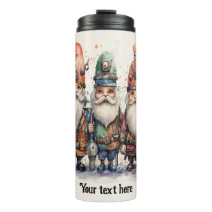 Wizards Gnomes Steampunk Thermal Tumbler