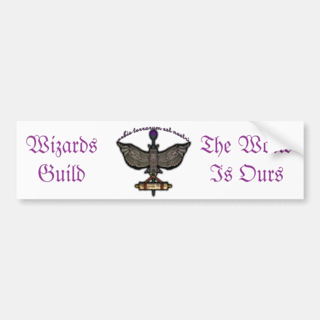 Wizards Guild Bumper Sticker (Front)