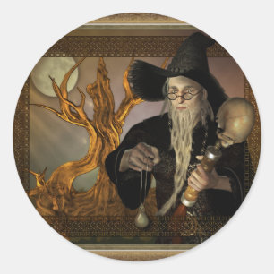 Wizards Magic Fantasy Illustration Stickers