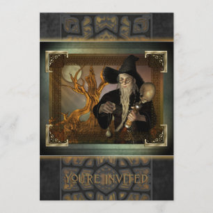 Wizards Magic Large Invitation