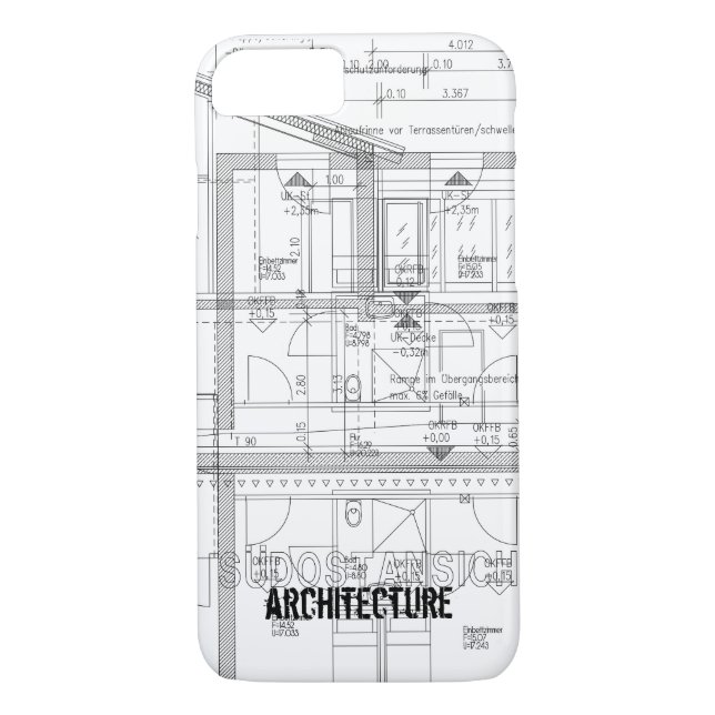 WJ iPhone 7 case Hülle ARCHITECTURE 2 (Back)