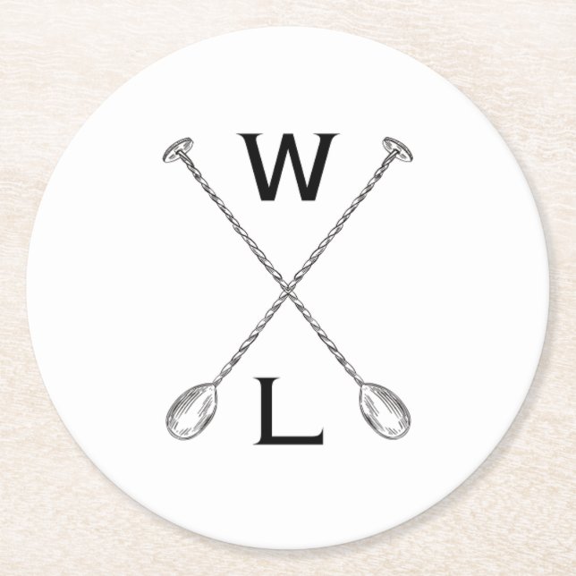 WL Drinking Club Round Paper Coaster (Front)