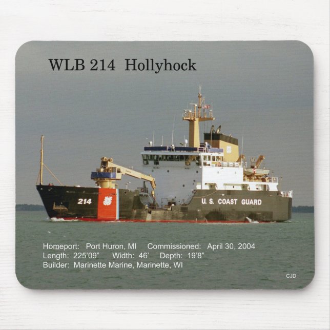 WLB 214 Hollyhock mousepad (Front)