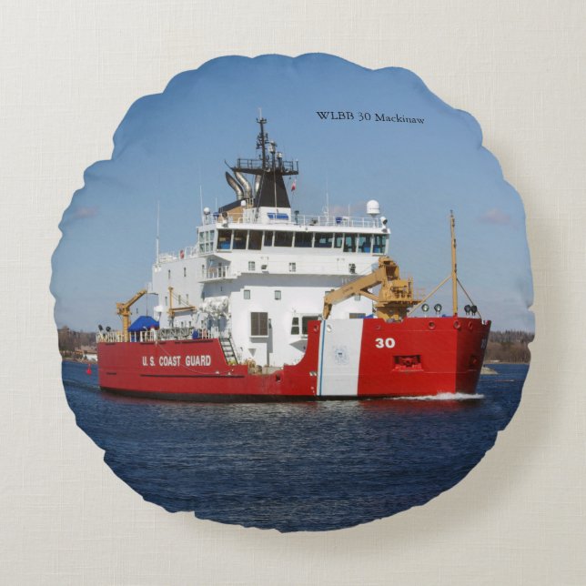 WLBB 30 Mackinaw round pillow (Front)