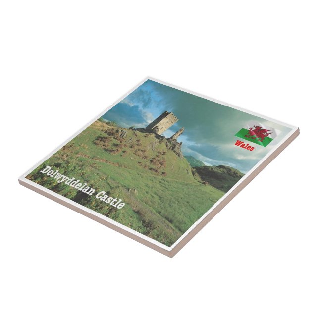 WLS015 DOLWYDDELAN CASTLE, Wales, Europe, Tile (Side)