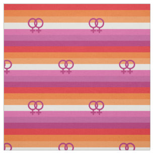 WLW Lesbian Pride Flag Fabric