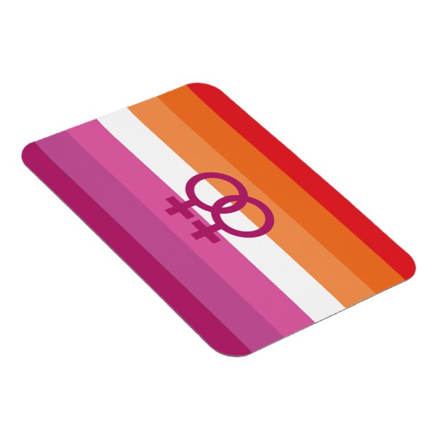 WLW Lesbian Pride Flag Magnet (Right Side)