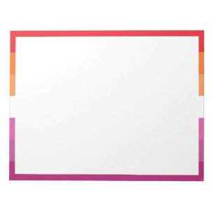 WLW Lesbian Pride Flag Notepad