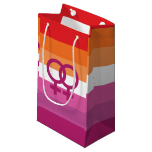 WLW Lesbian Pride Flag Small Gift Bag
