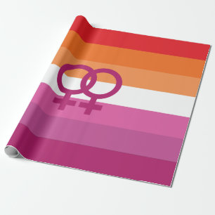 WLW Lesbian Pride Flag Wrapping Paper