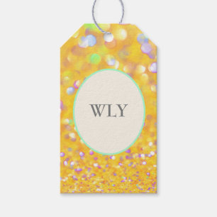 WLY Yellow Confetti Gift Tag