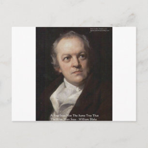 Wm Blake "Seeing Trees" Wisdom Quote Gifts Postcard