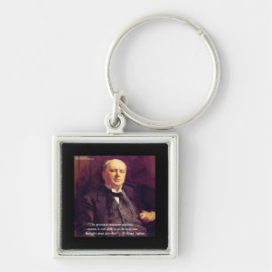 Wm James "Curing Stress" Wisdom Quote Gifts Key Ring