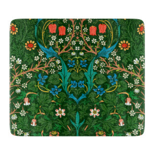 WM Morris Blackthorn Art Nouveau Pattern Cutting Board