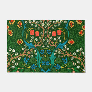WM Morris Blackthorn Art Nouveau Pattern Doormat