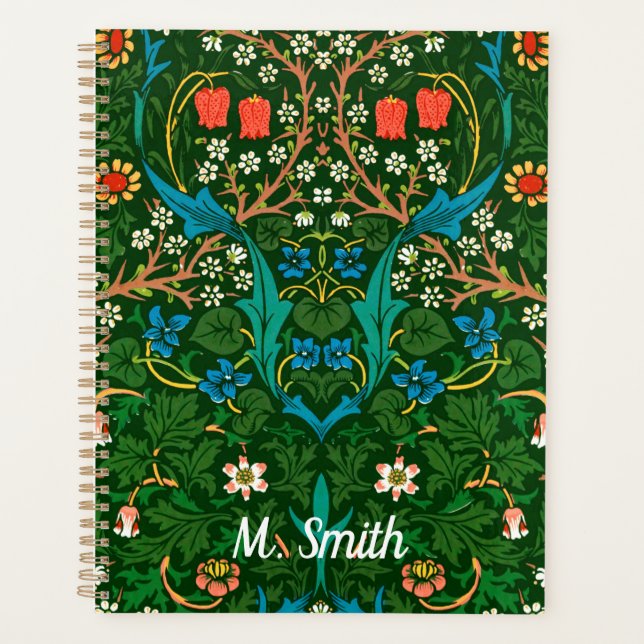 WM Morris Blackthorn Art Nouveau Pattern Planner (Front)