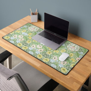 Wm Morris Myrtle Floral Art Nouveau Bright Desk Mat