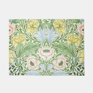 Wm Morris Myrtle Floral Art Nouveau Bright Doormat