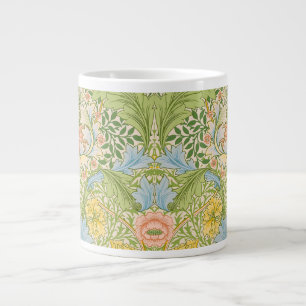 Wm Morris Myrtle Floral Art Nouveau Pastel Large Coffee Mug