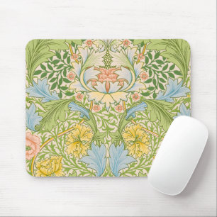 Wm Morris Myrtle Floral Art Nouveau Pastel Mouse Pad