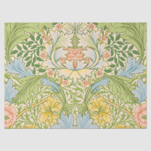 Wm Morris Myrtle Floral Art Nouveau Pastel Tissue Paper