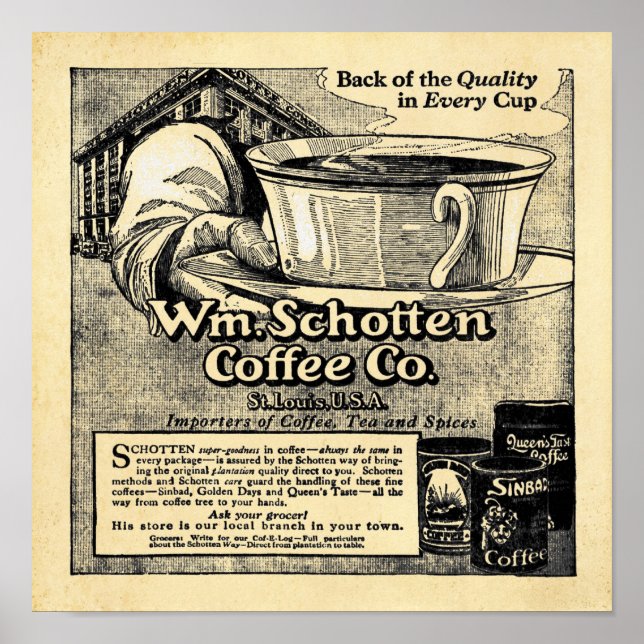 Wm. Shotten Coffee - Vintage Coffee Prints (Front)
