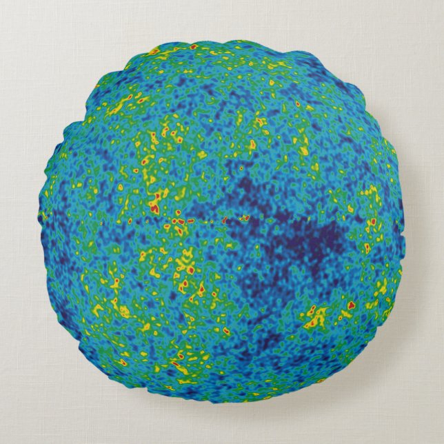 WMAP Microwave Anisotropy Probe Universe Map Round Cushion (Front)