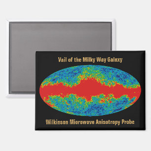 WMAP, Vail of Milky Way Galaxy Over Universe   Magnet