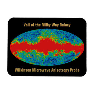 WMAP, Vail of Milky Way Galaxy Over Universe Magnet